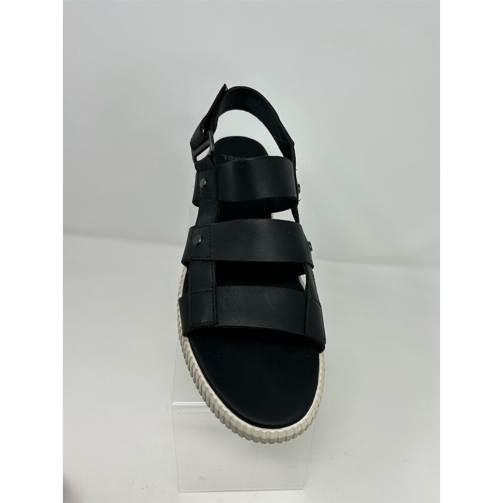 SOREL ONA Ave Womens Slingback Flat Sandals Black Strappy Open Toe Size 10 - Picture 3 of 13